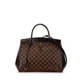 Brown Louis Vuitton Damier Ebene Rivoli MM Satchel