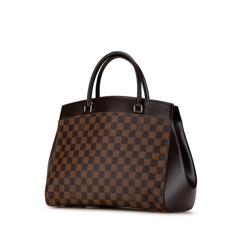 Brown Louis Vuitton Damier Ebene Rivoli MM Satchel