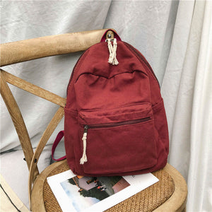 Large capacity washing Canvas Backpack Schoolbag For Teenage Girl Travel School Backpacks Fashion Women Backpack Mochila