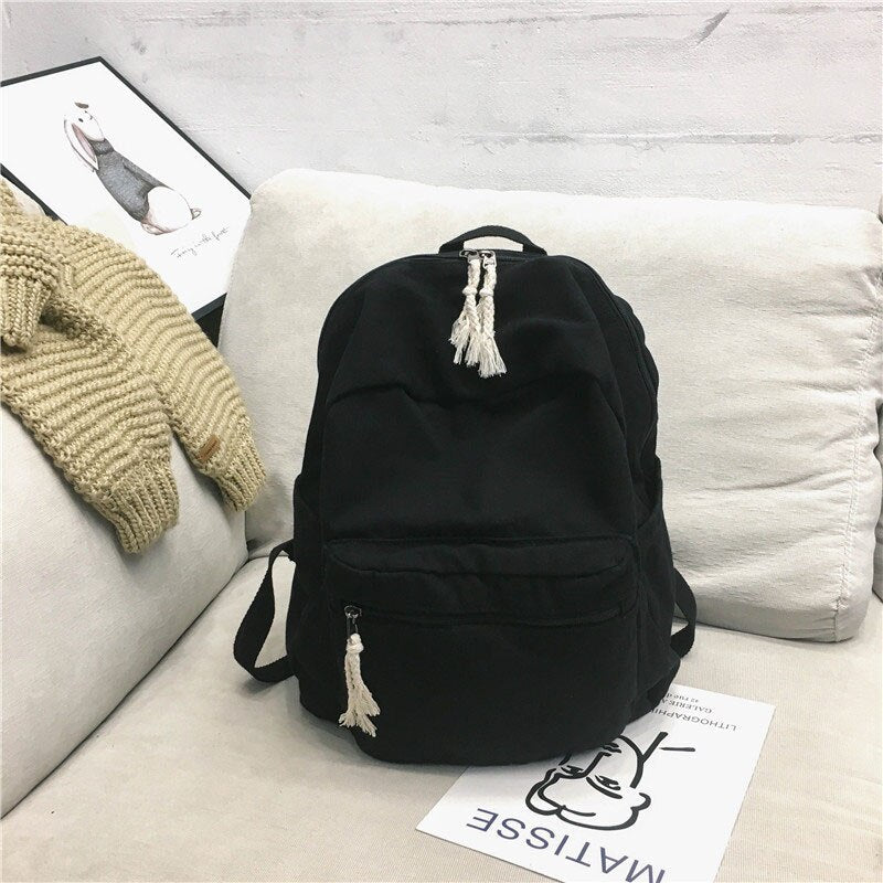 Large capacity washing Canvas Backpack Schoolbag For Teenage Girl Travel School Backpacks Fashion Women Backpack Mochila