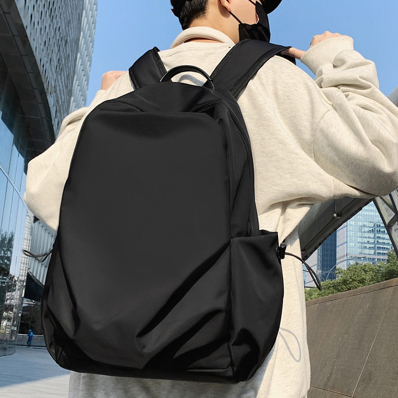 New Waterproof Nylon Women Backpack Large Capacity Solid Color Men Travel Bag Unisex College Schoolbag Laptop Backpacks