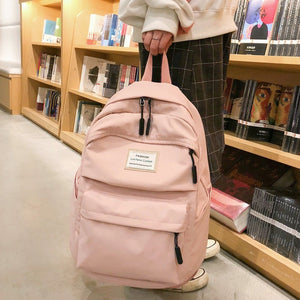 Waterproof Nylon Women Backpack Female Large capacity high schoolbag Korean Vintage girl Shoulder Bags Travel Bag Mochila