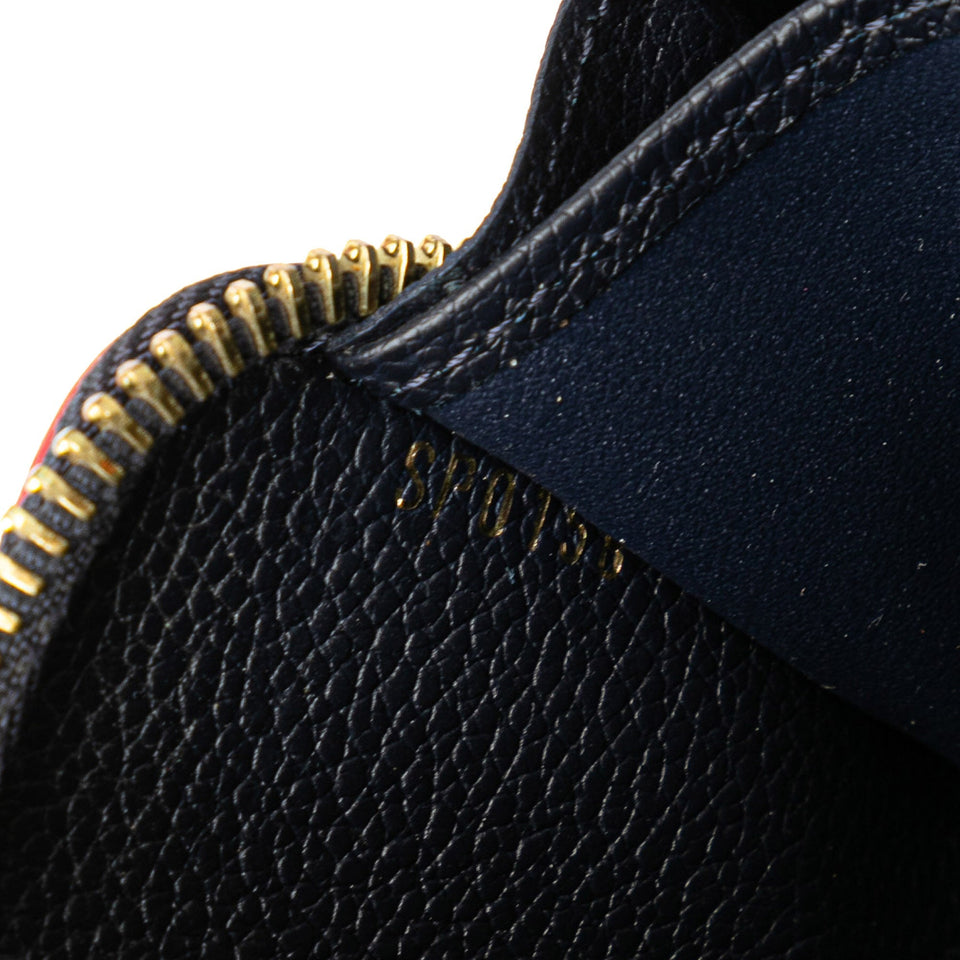 Blue Louis Vuitton Monogram Empreinte Zippy Long Wallet