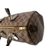 LOUIS VUITTON Speedy 30 Damier Ebene Satchel Bag Brown
