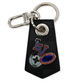 LOUIS VUITTON Alps Key Holder & Bag Charm Black/Silver