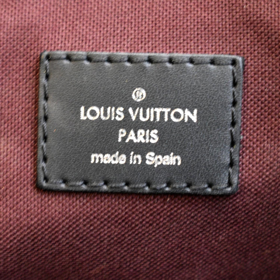 LOUIS VUITTON Porte Documents Voyage Monogram Canvas Briefcase Bag Brown