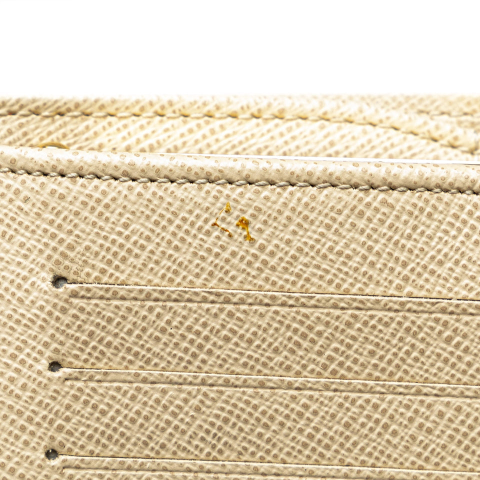 White Louis Vuitton Damier Azur French Purse Wallet