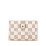 White Louis Vuitton Damier Azur French Purse Wallet