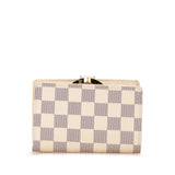 White Louis Vuitton Damier Azur French Purse Wallet