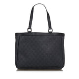 Gucci Abbey D-Ring Tote Bag Black GG Canvas