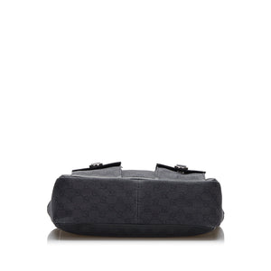 Gucci Abbey D-Ring Tote Bag Black GG Canvas