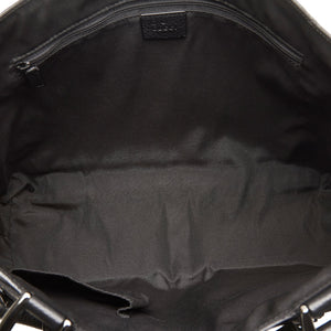 Gucci Abbey D-Ring Tote Bag Black GG Canvas