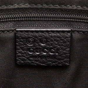 Gucci Abbey D-Ring Tote Bag Black GG Canvas