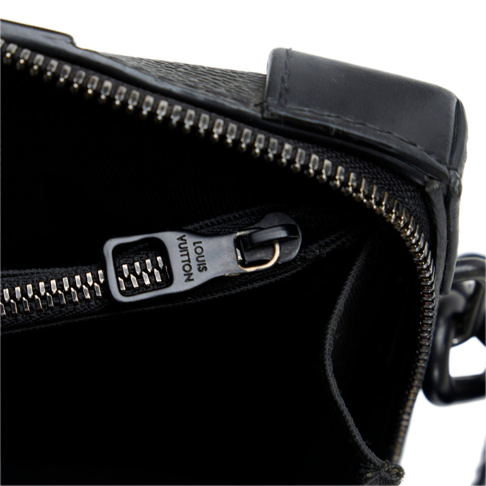 Black Louis Vuitton Monogram Eclipse Soft Trunk Wallet Crossbody