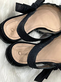 DIOR J'ADIOR MESH POLKA DOT SLINGBACK FLATS