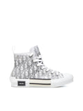DIOR MEN'S B23 OBLIQUE CANVAS HIGH TOP SNEAKERS