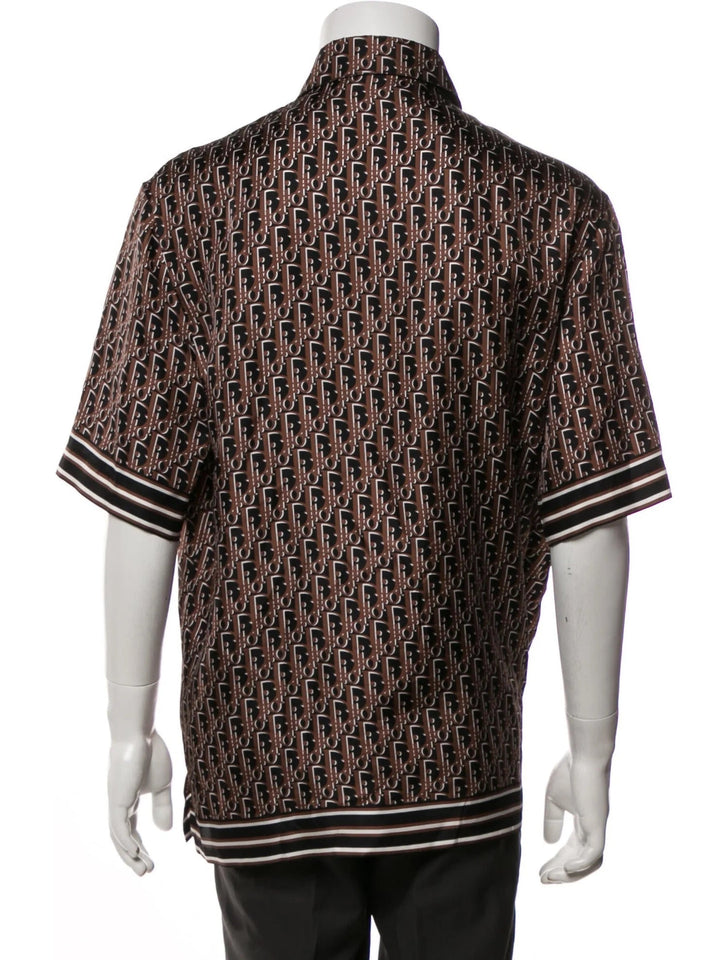 DIOR MEN'S OBLIQUE SHORT SLEEVE SHIRT