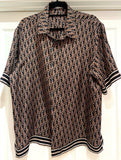 DIOR MEN'S OBLIQUE SHORT SLEEVE SHIRT