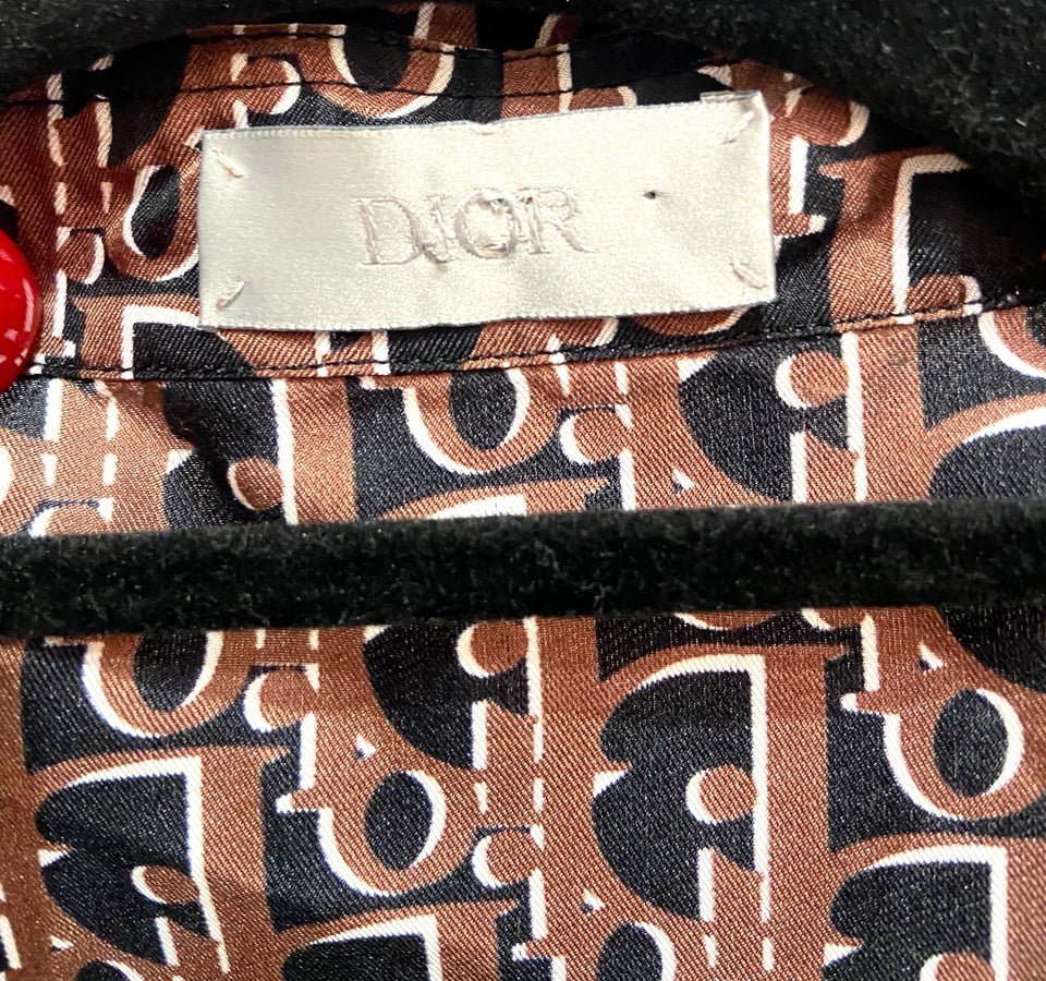 DIOR MEN'S OBLIQUE SHORT SLEEVE SHIRT