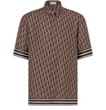 DIOR MEN'S OBLIQUE SHORT SLEEVE SHIRT