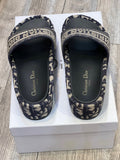 DIOR OBLIQUE D-WAY PLATFORM SANDALS DEEP BLUE