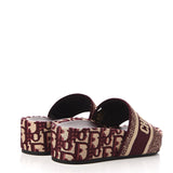 DIOR OBLIQUE D-WAY PLATFORM SANDALS