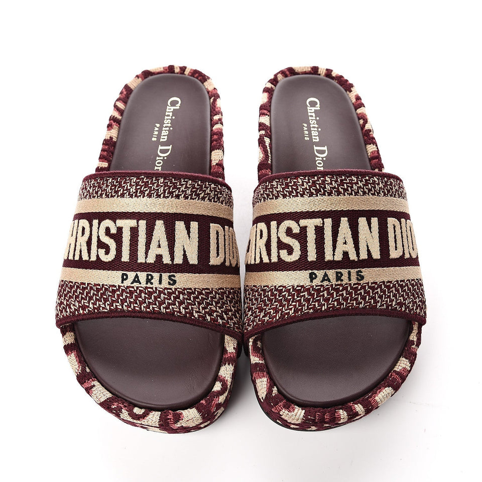 DIOR OBLIQUE D-WAY PLATFORM SANDALS