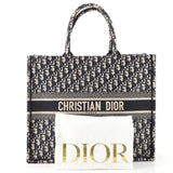 DIOR SMALL BOOK TOTE OBLIQUE EMBROIDERY