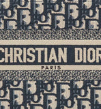 DIOR SMALL BOOK TOTE OBLIQUE EMBROIDERY