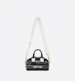 CHRISTIAN DIOR SMALL DIOR VIBE ZIP BOWLING BAG