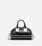 CHRISTIAN DIOR SMALL DIOR VIBE ZIP BOWLING BAG