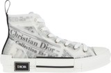 DIOR X DANIEL ARSHAM NEWSPAPER PRINT B23 HIGH TOP SNEAKERS