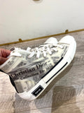 DIOR X DANIEL ARSHAM NEWSPAPER PRINT B23 HIGH TOP SNEAKERS