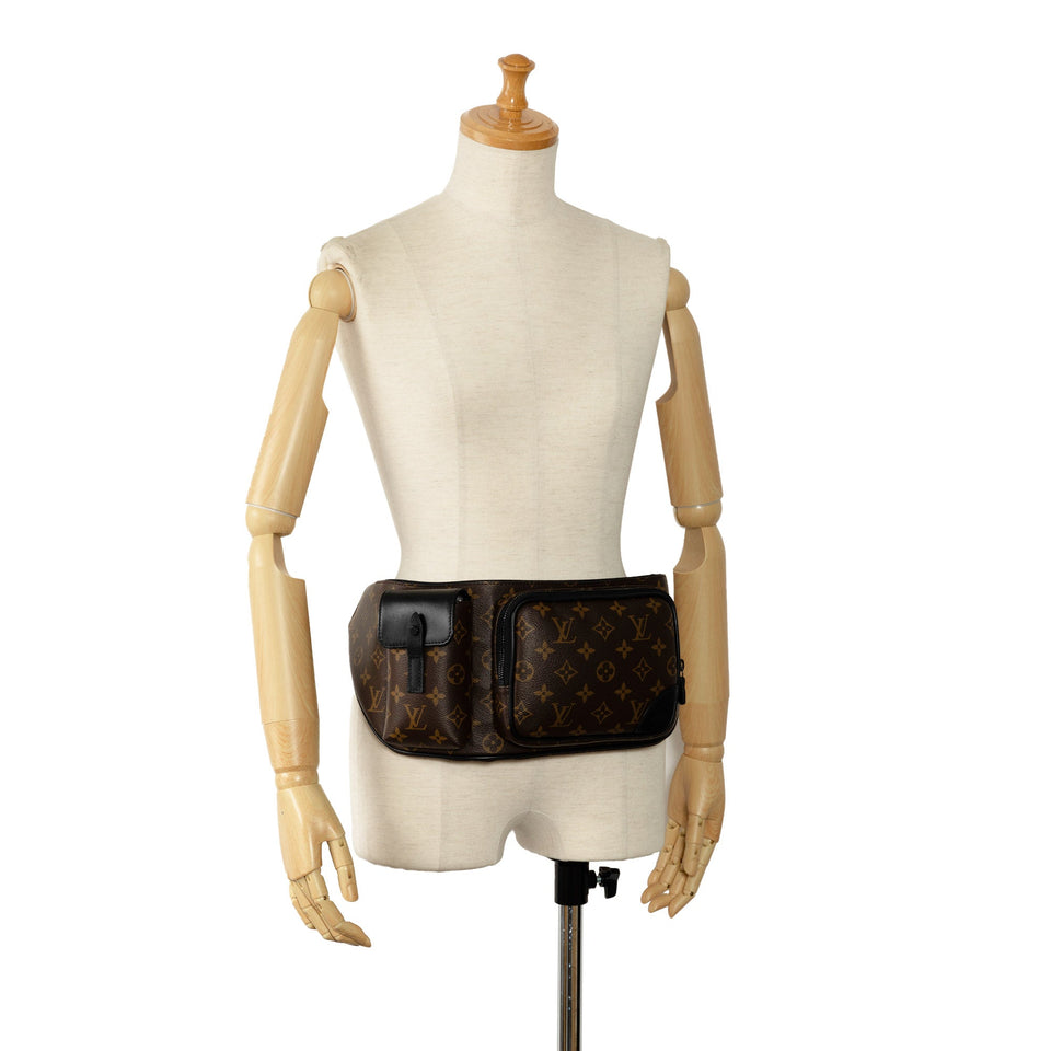 Brown Louis Vuitton Monogram Macassar Christopher Bumbag Belt Bag