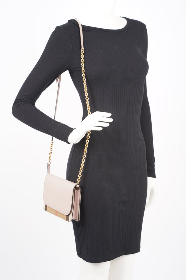 Burberry Womens Hampshire Crossbody Pink / Check