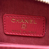 CHANEL 19 Zip Quilted Leather Phone Case Black