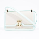 Burberry TB Crossbody Bag Cotton / Canvas White / Blue Mini