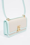 Burberry TB Crossbody Bag Cotton / Canvas White / Blue Mini