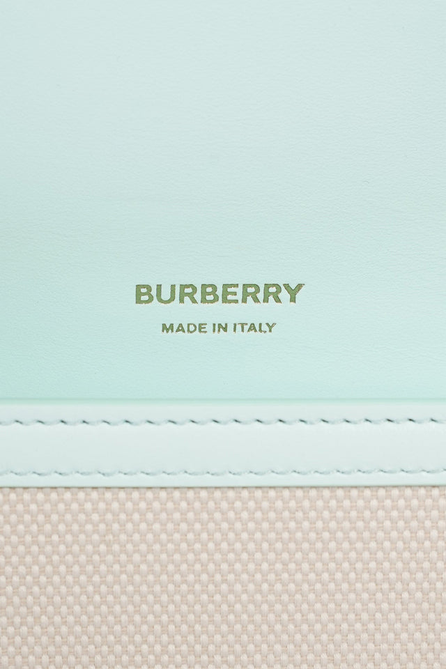 Burberry TB Crossbody Bag Cotton / Canvas White / Blue Mini