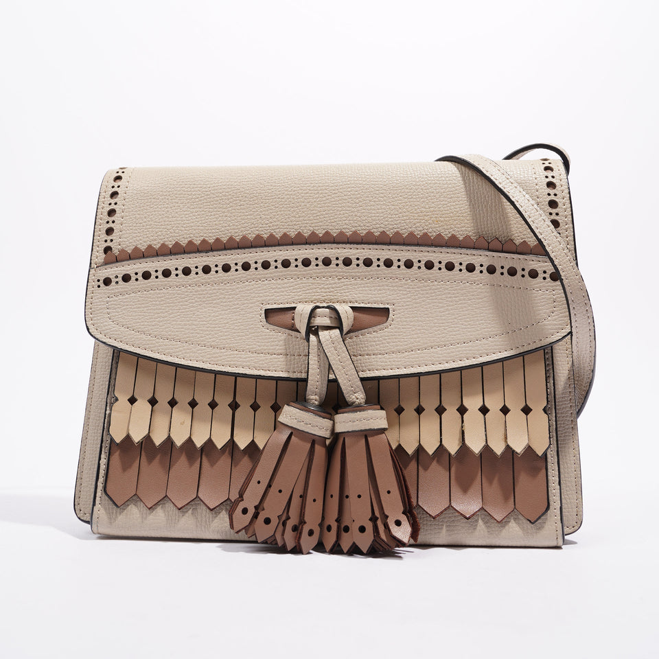 Burberry Womens Macken Crossbody Beige Small