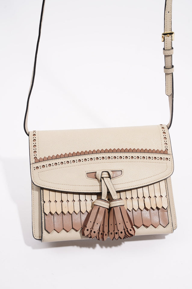 Burberry Womens Macken Crossbody Beige Small