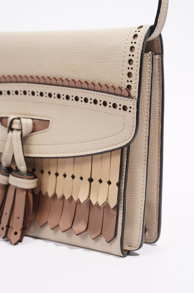 Burberry Womens Macken Crossbody Beige Small