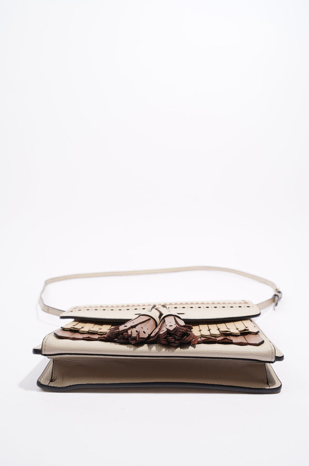 Burberry Womens Macken Crossbody Beige Small