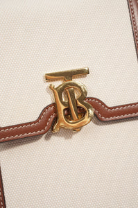 Burberry Robin Crossbody Cream / Brown Canvas / Leather