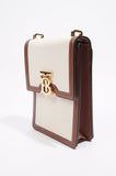 Burberry Robin Crossbody Cream / Brown Canvas / Leather