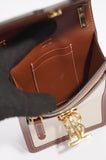 Burberry Robin Crossbody Cream / Brown Canvas / Leather