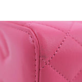 CHANEL Enamel Coco Hearts Small Quilted Leather Crossbody Vanity Case Pink