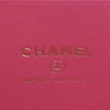 CHANEL Enamel Coco Hearts Small Quilted Leather Crossbody Vanity Case Pink