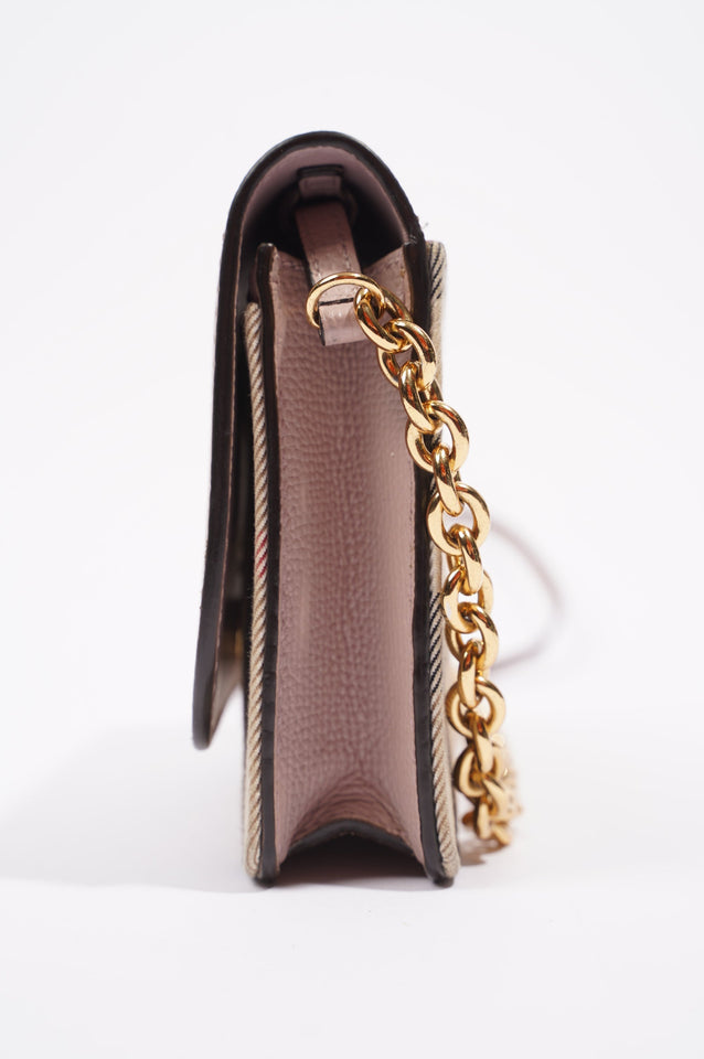 Burberry Womens Hampshire Crossbody Pink / Check
