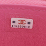CHANEL Enamel Coco Hearts Small Quilted Leather Crossbody Vanity Case Pink